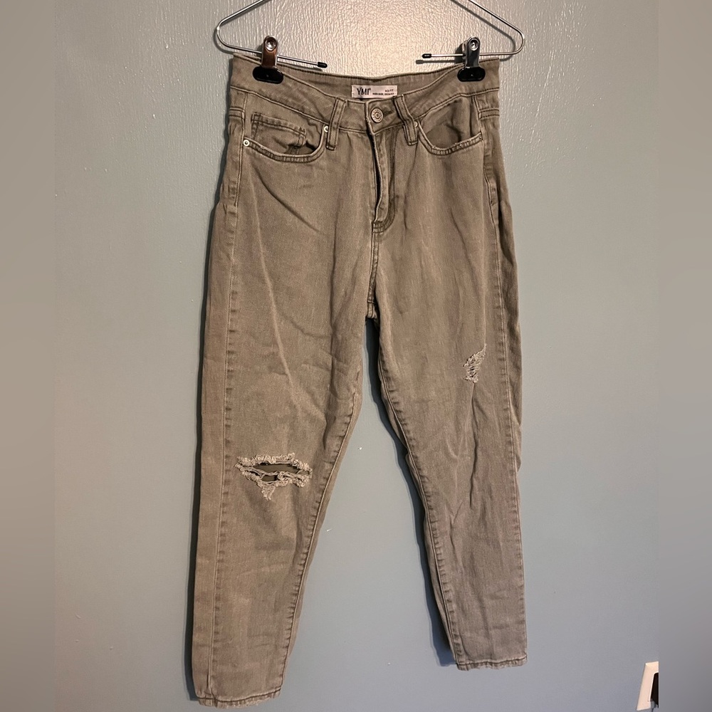 Sage Mom Jeans